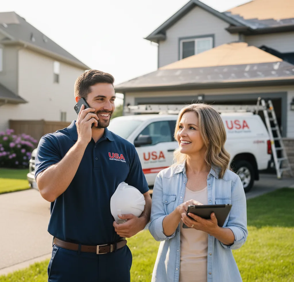 USA Roof Repair Experts customer support in Halstead